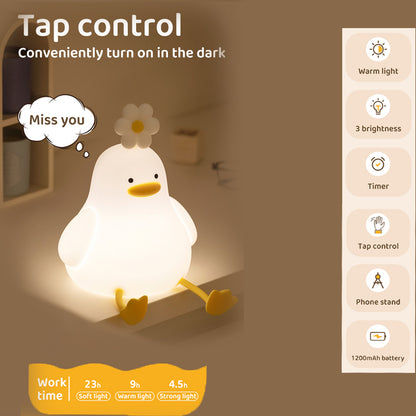 かわいいアヒルのLEDナイトライト